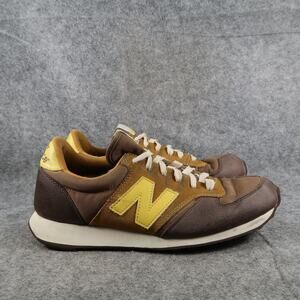 New Balance Shoes Mens 9 Casual Sneakers 455 Retro Trainer Lace Up Brown Yellow